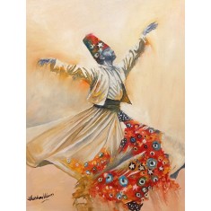 Naushad Alam, 18 x 24 Inch, Oil on Canvas, Figurative Painting, AC-NAL-208